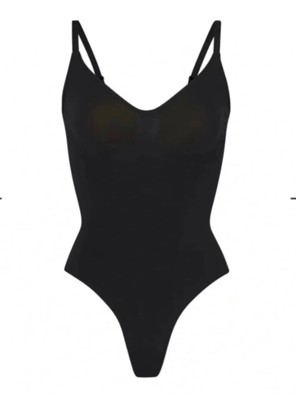 Skims Thong Bodysuit in Onyx